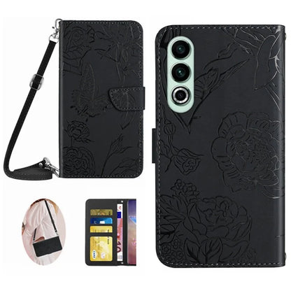 HT03 For OnePlus Nord CE4 5G Case Leather Flip Phone Cover with Shoulder Strap