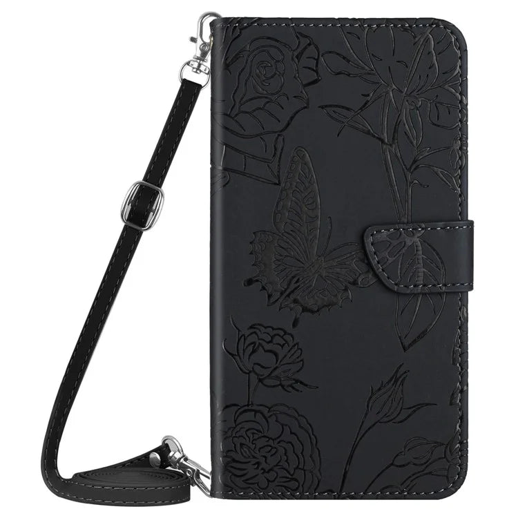 HT03 For OnePlus Nord CE4 5G Case Leather Flip Phone Cover with Shoulder Strap