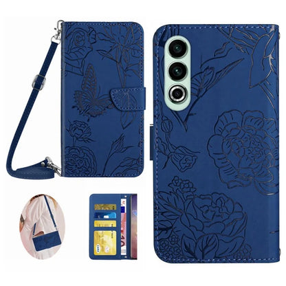 HT03 For OnePlus Nord CE4 5G Case Leather Flip Phone Cover with Shoulder Strap