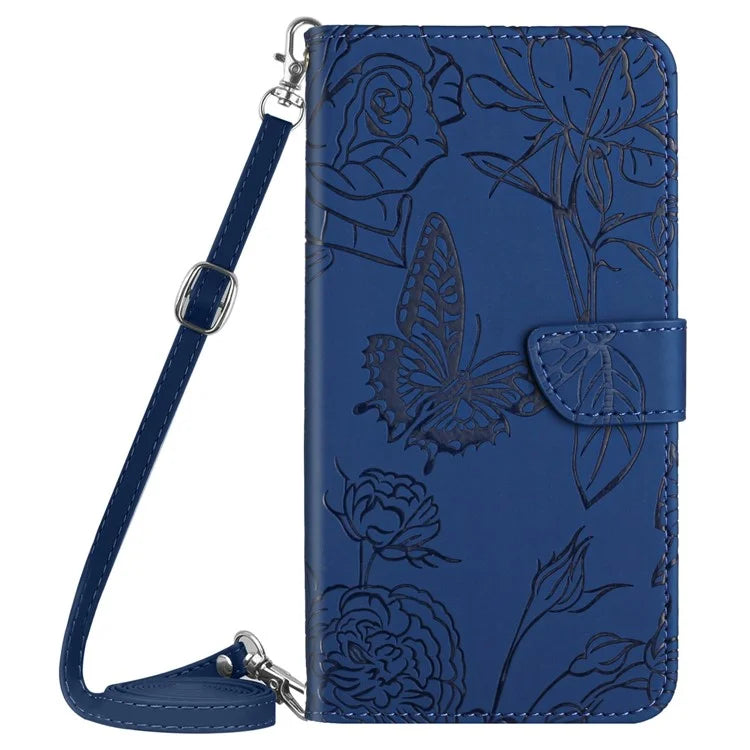 HT03 For OnePlus Nord CE4 5G Case Leather Flip Phone Cover with Shoulder Strap