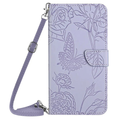 HT03 For OnePlus Nord CE4 5G Case Leather Flip Phone Cover with Shoulder Strap