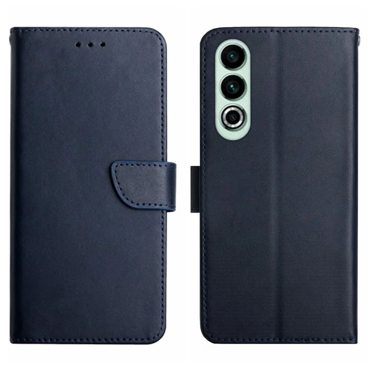 HT02 For OnePlus Nord CE4 5G Case Genuine Cow Leather Stand Phone Cover