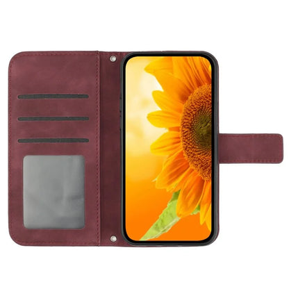 HT04 For OnePlus Nord CE4 5G Case Sunflower Flip Leather Phone Cover with Shoulder Strap