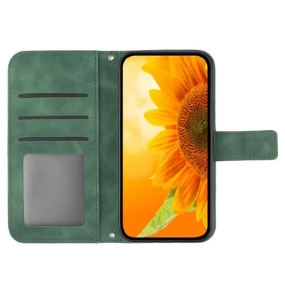 HT04 For OnePlus Nord CE4 5G Case Sunflower Flip Leather Phone Cover with Shoulder Strap