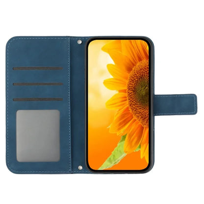 HT04 For OnePlus Nord CE4 5G Case Sunflower Flip Leather Phone Cover with Shoulder Strap