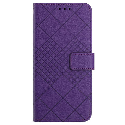 HT06 For OnePlus Nord CE4 5G Wallet Phone Case Rhombus Litchi Texture Leather Cover