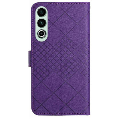 HT06 For OnePlus Nord CE4 5G Wallet Phone Case Rhombus Litchi Texture Leather Cover