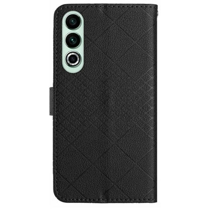 HT06 For OnePlus Nord CE4 5G Wallet Phone Case Rhombus Litchi Texture Leather Cover