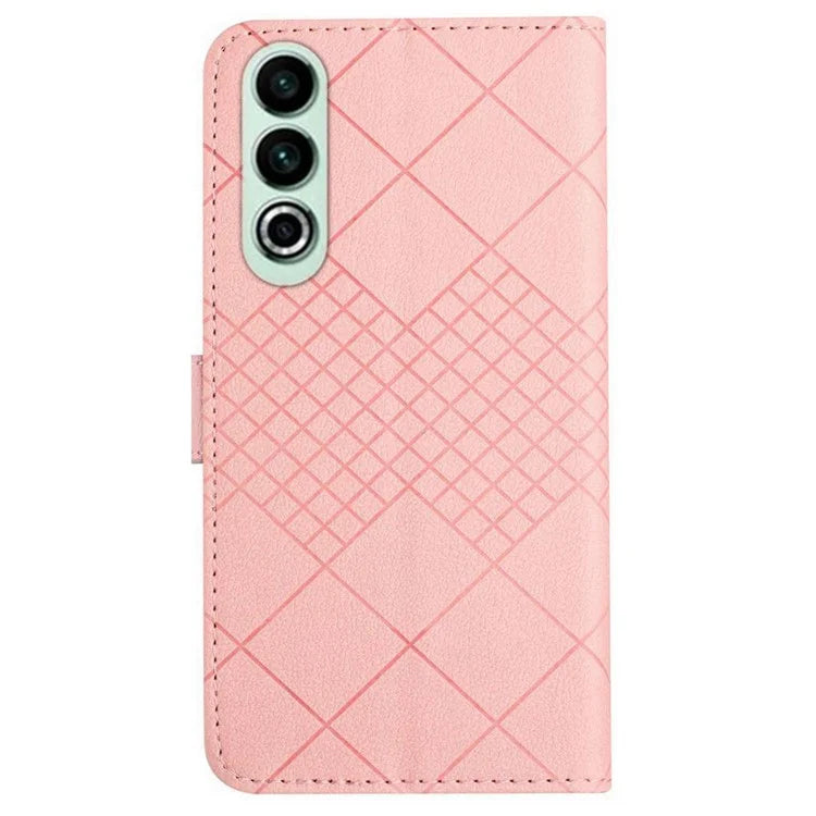 HT06 For OnePlus Nord CE4 5G Wallet Phone Case Rhombus Litchi Texture Leather Cover
