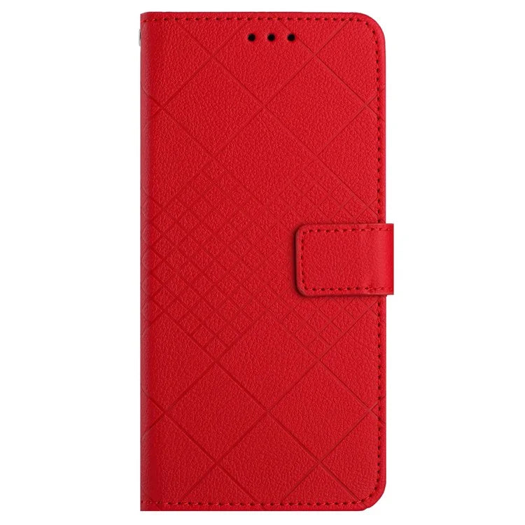 HT06 For OnePlus Nord CE4 5G Wallet Phone Case Rhombus Litchi Texture Leather Cover