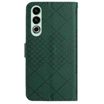 HT06 For OnePlus Nord CE4 5G Wallet Phone Case Rhombus Litchi Texture Leather Cover