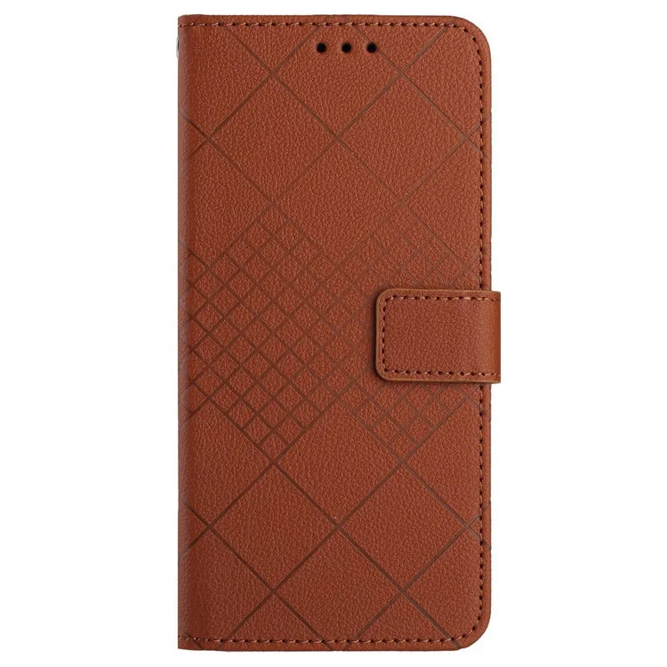 HT06 For OnePlus Nord CE4 5G Wallet Phone Case Rhombus Litchi Texture Leather Cover