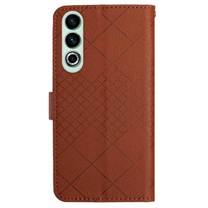 HT06 For OnePlus Nord CE4 5G Wallet Phone Case Rhombus Litchi Texture Leather Cover