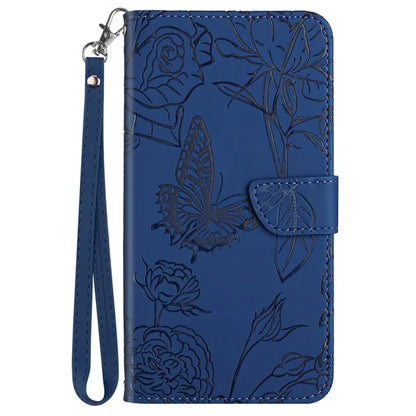 HT03 For Realme 12 Case with Wrist Strap Leather Flip Stand Phone Cover