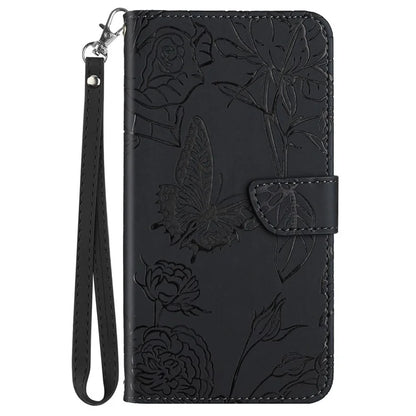 HT03 For Realme 12 Case with Wrist Strap Leather Flip Stand Phone Cover