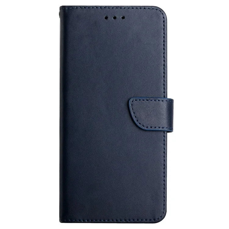 HT02 For Realme 12 Phone Cover Genuine Cow Leather Wallet Case Protective Cover