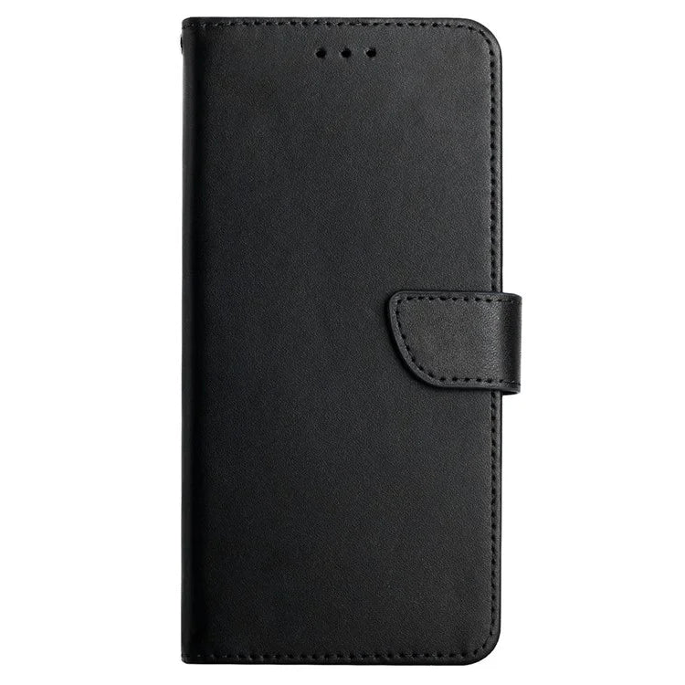 HT02 For Realme 12 Phone Cover Genuine Cow Leather Wallet Case Protective Cover