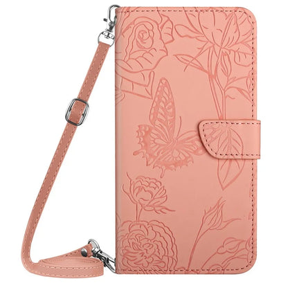 HT03 For Motorola Moto G Stylus 5G (2024) Case Leather Phone Protector with Shoulder Strap