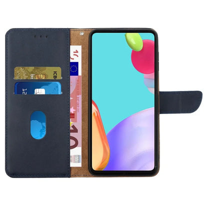 HT02 For Motorola Moto G Stylus 5G (2024) Phone Cover Genuine Cow Leather Stand Phone Case