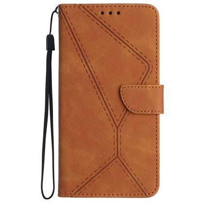 HT05 For Motorola Moto G Stylus 5G (2024) Case Phone Cover PU Leather Stand Embossing Process
