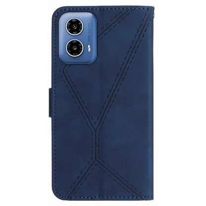 HT05 For Motorola Moto G Stylus 5G (2024) Case Phone Cover PU Leather Stand Embossing Process