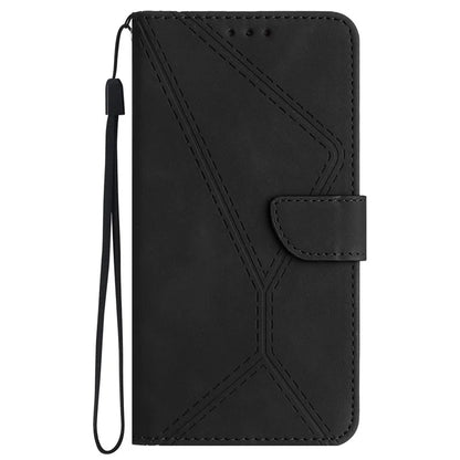 HT05 For Motorola Moto G Stylus 5G (2024) Case Phone Cover PU Leather Stand Embossing Process