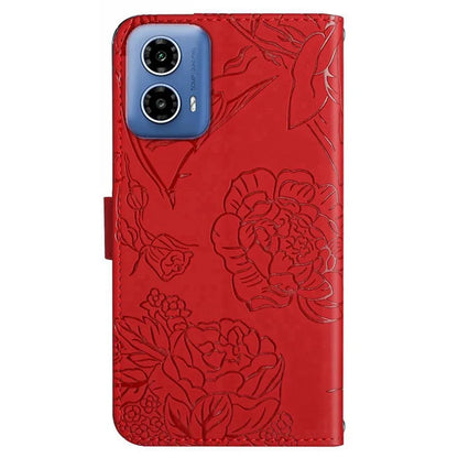 HT03 For Motorola Moto G Stylus 5G (2024) Case Leather Card Slots Smart Phone Cover with Hand Strap