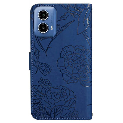 HT03 For Motorola Moto G Stylus 5G (2024) Case Leather Card Slots Smart Phone Cover with Hand Strap