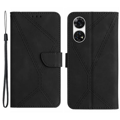 HT05 For ZTE Anshin Family A303ZT Case Lins Imprinted Leather Card Slots Phone Cover