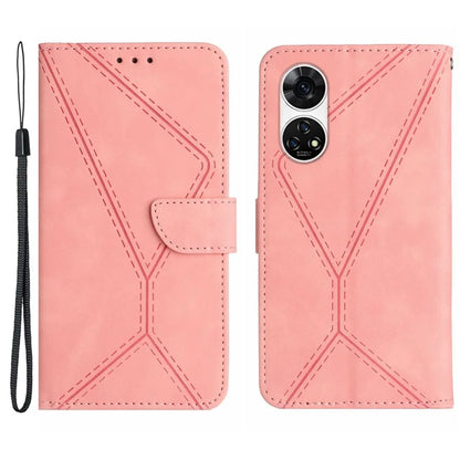 HT05 For ZTE Anshin Family A303ZT Case Lins Imprinted Leather Card Slots Phone Cover