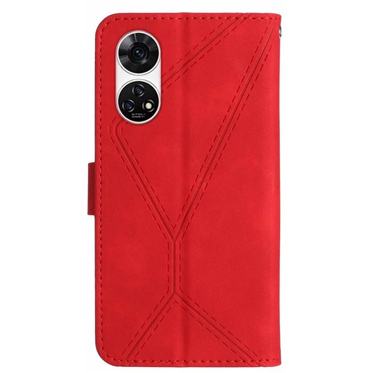 HT05 For ZTE Anshin Family A303ZT Case Lins Imprinted Leather Card Slots Phone Cover