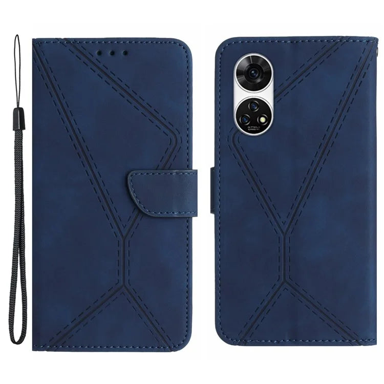 HT05 For ZTE Anshin Family A303ZT Case Lins Imprinted Leather Card Slots Phone Cover