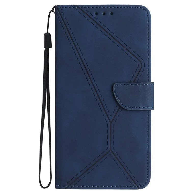 HT05 For ZTE Anshin Family A303ZT Case Lins Imprinted Leather Card Slots Phone Cover