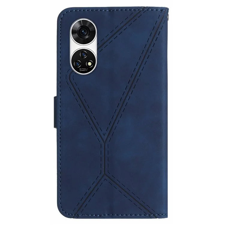 HT05 For ZTE Anshin Family A303ZT Case Lins Imprinted Leather Card Slots Phone Cover
