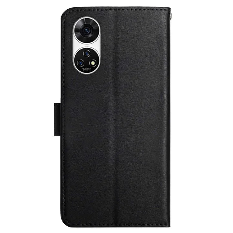 HT02 For ZTE Anshin Family A303ZT Case Stand Genuine Cow Leather+TPU Shockproof Phone Cover