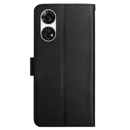 HT02 For ZTE Anshin Family A303ZT Case Stand Genuine Cow Leather+TPU Shockproof Phone Cover