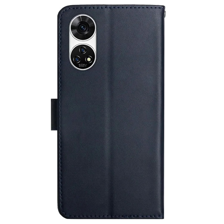 HT02 For ZTE Anshin Family A303ZT Case Stand Genuine Cow Leather+TPU Shockproof Phone Cover