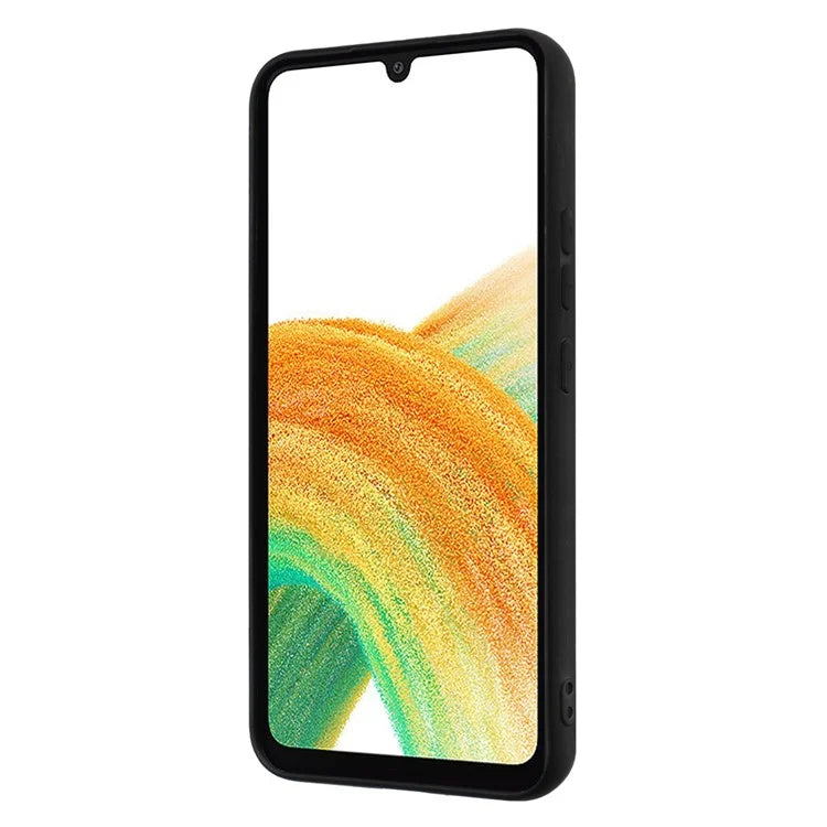 For Samsung Galaxy M15 5G Case Matte Soft TPU Back Phone Cover with Ring Holder Kickstand