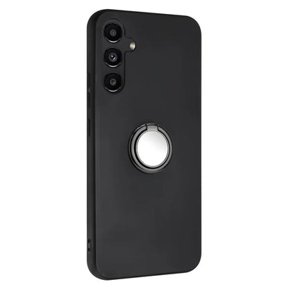 For Samsung Galaxy M15 5G Case Matte Soft TPU Back Phone Cover with Ring Holder Kickstand