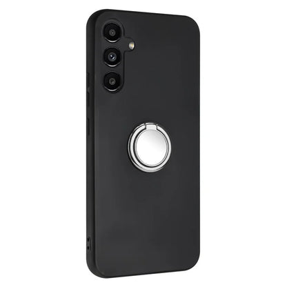 For Samsung Galaxy M15 5G Case Matte Soft TPU Back Phone Cover with Ring Holder Kickstand