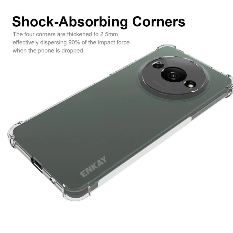 ENKAY HAT PRINCE For Xiaomi Redmi A3 TPU Case Anti-slip Drop-proof Transparent Phone Cover