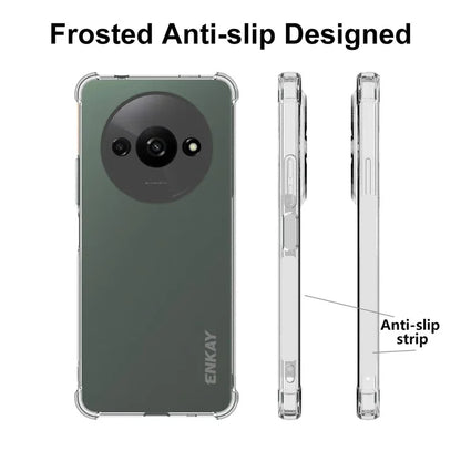 ENKAY HAT PRINCE For Xiaomi Redmi A3 TPU Case Anti-slip Drop-proof Transparent Phone Cover