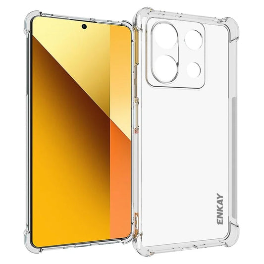 ENKAY HAT PRINCE For Xiaomi Redmi Note 13 5G TPU Case Non-slip Phone Cover Four Corners Reinforced