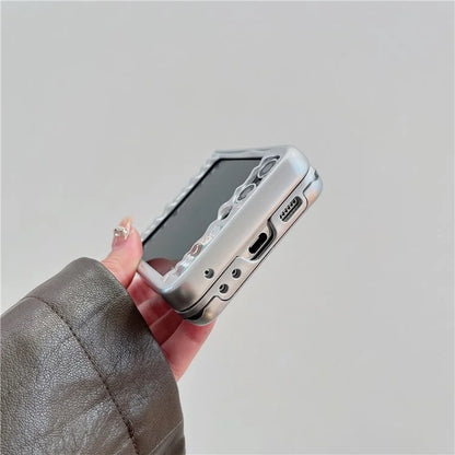 For Samsung Galaxy Z Flip5 5G Phone Case Ripple Texture Pattern Print Anti-scratch PC Cover