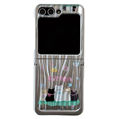 For Samsung Galaxy Z Flip5 5G Phone Case Ripple Texture Pattern Print Anti-scratch PC Cover