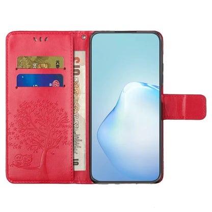 For Motorola Moto G04 4G / G24 4G Leather Case Wallet Phone Cover Imprinted Owl Tree