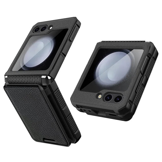 For Samsung Galaxy Z Flip5 5G Case Anti-Drop PC Phone Cover with Card Holder
