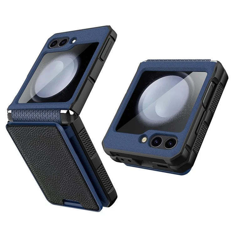 For Samsung Galaxy Z Flip5 5G Case Anti-Drop PC Phone Cover with Card Holder