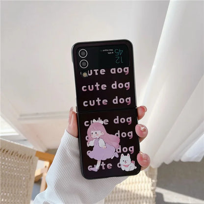 For Samsung Galaxy Z Flip4 5G Slim Case Pattern Printing Anti-Drop PC+TPU Phone Cover