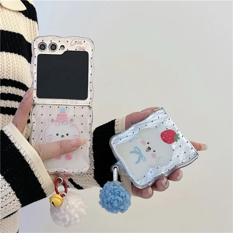 For Samsung Galaxy Z Flip5 5G Case Creative Pattern Printing TPU Back Phone Cover